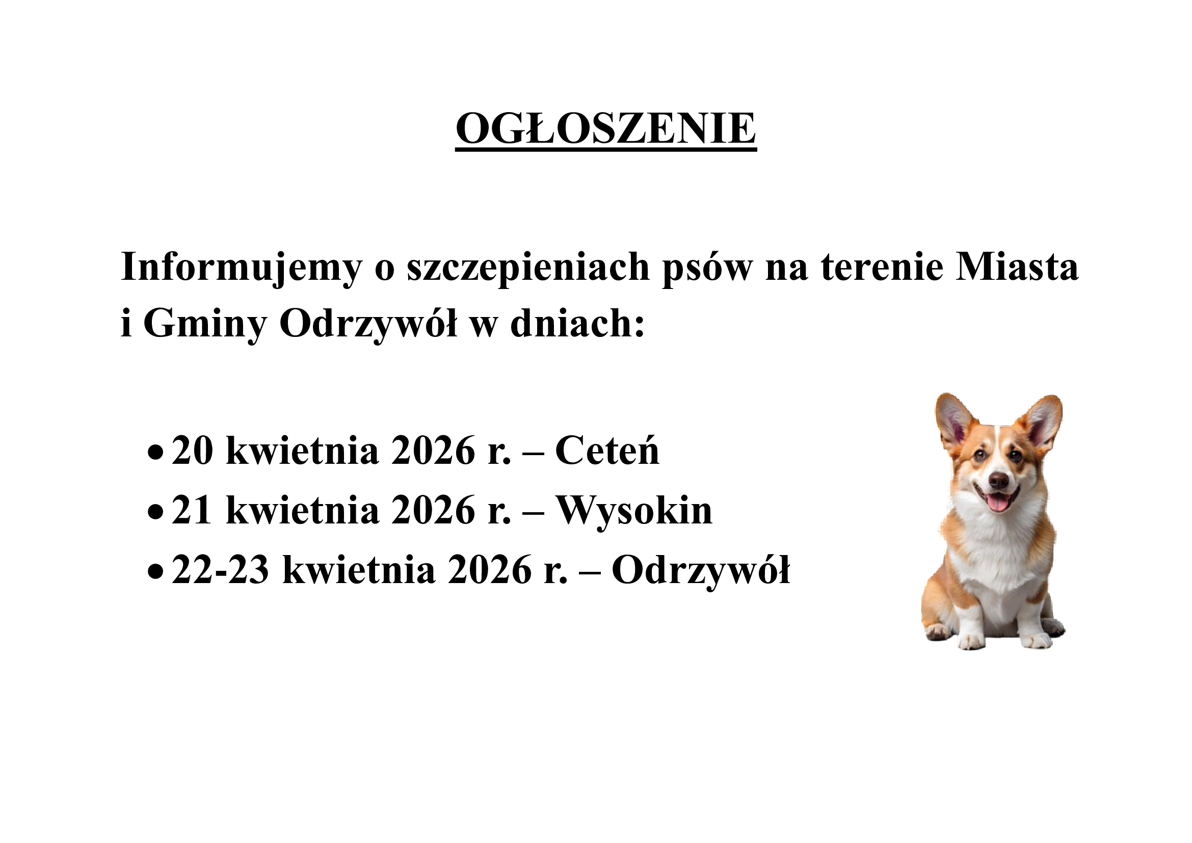 ogłoszenie
